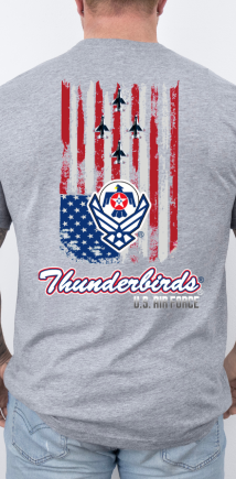 Thunderbirds Old Glory Vintage Flag T Shirt