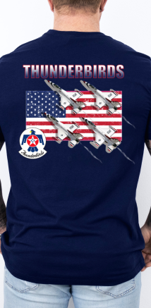 Thunderbirds Flag Fly Over T Shirt