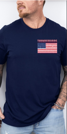 Thunderbirds Flag Fly Over T Shirt