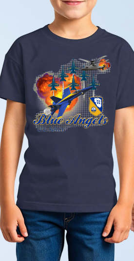 Blue Angels Boys Youth T Shirt